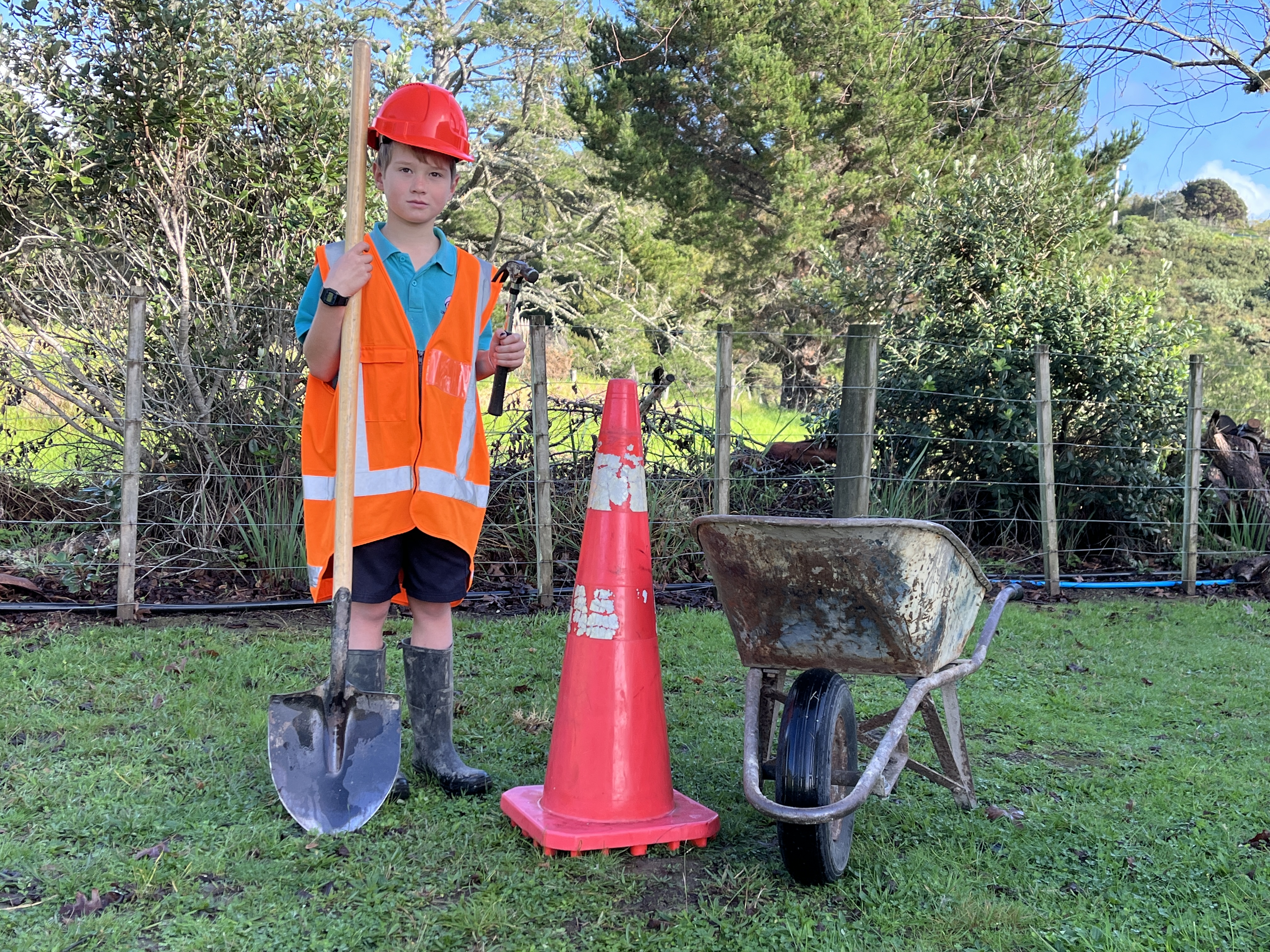 Dylan is ready to begin construction